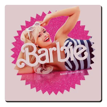 Barbie is everything, Τετράγωνο μαγνητάκι ξύλινο 6x6cm