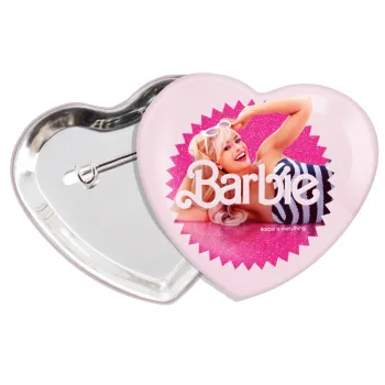 Barbie is everything, Κονκάρδα παραμάνα καρδιά (57x52mm)
