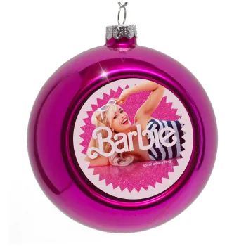 Barbie is everything, Purple Christmas tree ornament bauble 8cm