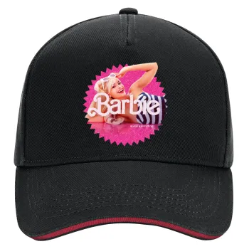 Barbie is everything, DRILL Adult Ultimate Hat BLACK/RED, (100% COTTON, ADULT, UNISEX, ONE SIZE)