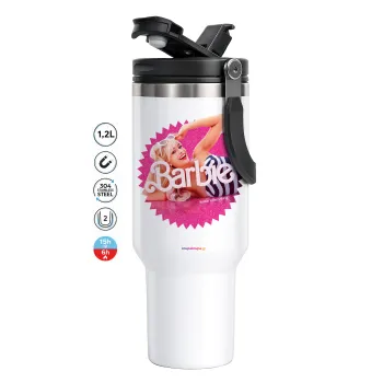 Barbie is everything, Mega Tumbler με καπάκι, διπλού τοιχώματος (θερμό) 1,2L