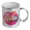 Mug ceramic, silver mirror, 330ml
