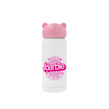 Come On Barbie Lets Go Party , Ροζ ανοξείδωτο παγούρι θερμό (Stainless steel), 320ml