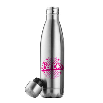 Come On Barbie Lets Go Party , Inox (Stainless steel) double-walled metal mug, 500ml