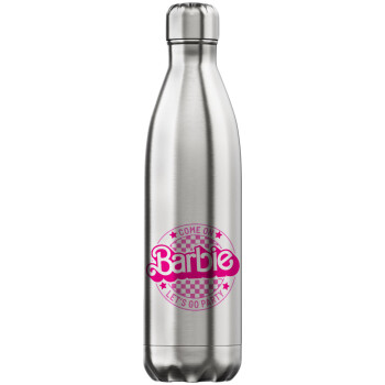 Come On Barbie Lets Go Party , Inox (Stainless steel) hot metal mug, double wall, 750ml