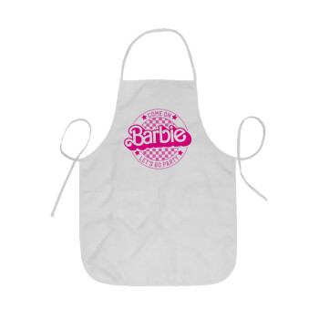 Come On Barbie Lets Go Party , Ποδιά Σεφ ολόσωμη κοντή  Παιδική (44x62cm)