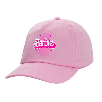 Come On Barbie Lets Go Party , Καπέλο παιδικό Baseball, 100% Βαμβακερό, Low profile, ΡΟΖ