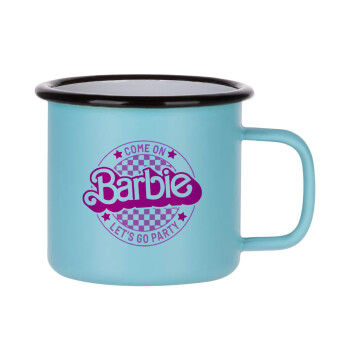 Come On Barbie Lets Go Party , Κούπα Μεταλλική εμαγιέ ΜΑΤ σιέλ 360ml