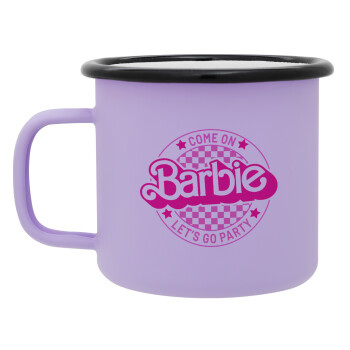 Come On Barbie Lets Go Party , Κούπα Μεταλλική εμαγιέ ΜΑΤ Light Pastel Purple 360ml