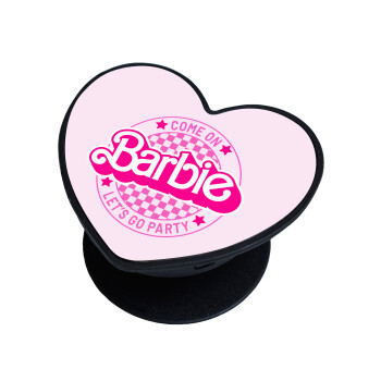 Come On Barbie Lets Go Party , Phone Holders Stand  καρδιά Μαύρο Βάση Στήριξης Κινητού στο Χέρι