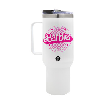 Come On Barbie Lets Go Party , Mega Stainless steel Tumbler with lid, double wall 1,2L