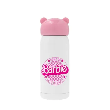 Come On Barbie Lets Go Party , Ροζ ανοξείδωτο παγούρι θερμό (Stainless steel), 320ml