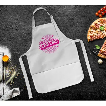 Come On Barbie Lets Go Party , Ποδιά Σεφ Ολόσωμη Παιδική (με ρυθμιστικά και 2 τσέπες)