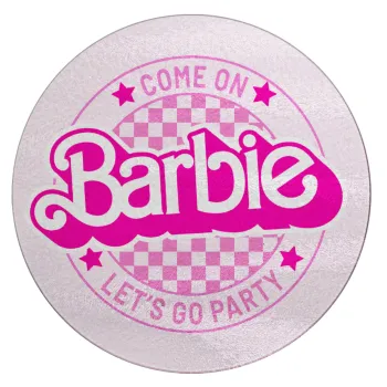 Come On Barbie Lets Go Party , Επιφάνεια κοπής γυάλινη στρογγυλή (30cm)