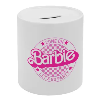 Come On Barbie Lets Go Party , Κουμπαράς πορσελάνης με τάπα
