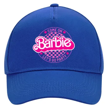 Come On Barbie Lets Go Party , Καπέλο Ενηλίκων Ultimate ΜΠΛΕ, (100% ΒΑΜΒΑΚΕΡΟ DRILL, ΕΝΗΛΙΚΩΝ, UNISEX, ONE SIZE)