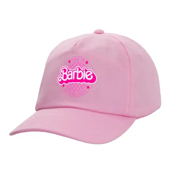 Come On Barbie Lets Go Party , Adult Baseball Cap, 100% Cotton, PINK (COTTON, ADULT, UNISEX, ONE SIZE)