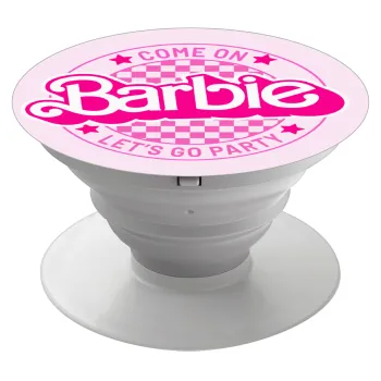 Come On Barbie Lets Go Party , Phone Holders Stand  White Hand-held Mobile Phone Holder