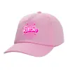 Casual children's baseball cap, 100% Cotton Twill, PINK (COTTON, CHILDREN'S, ONE SIZE)