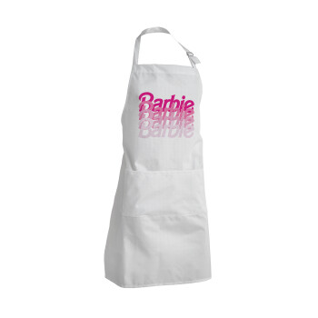 Barbie repeat, Adult Chef Apron (with sliders and 2 pockets)
