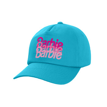 Barbie repeat, Καπέλο Baseball, 100% Βαμβακερό, Low profile, Γαλάζιο