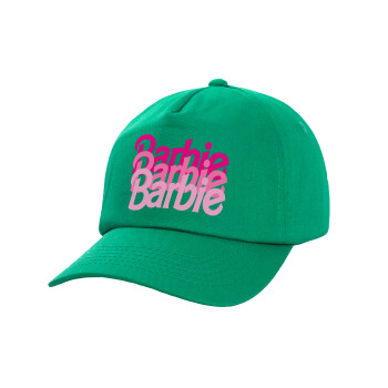 Barbie repeat, Καπέλο Baseball, 100% Βαμβακερό, Low profile, Πράσινο