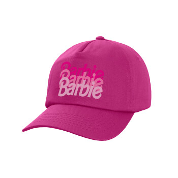 Barbie repeat, Καπέλο παιδικό Baseball, 100% Βαμβακερό, Low profile, purple