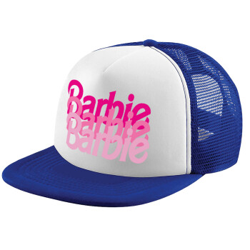 Barbie repeat, Καπέλο Ενηλίκων Soft Trucker με Δίχτυ Blue/White (POLYESTER, ΕΝΗΛΙΚΩΝ, UNISEX, ONE SIZE)