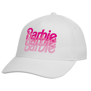 Barbie repeat, Καπέλο Ενηλίκων Baseball, Drill, Λευκό (100% ΒΑΜΒΑΚΕΡΟ, ΕΝΗΛΙΚΩΝ, UNISEX, ONE SIZE)