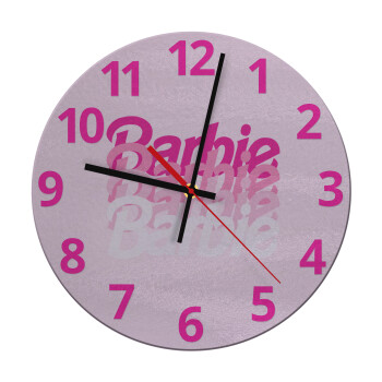 Barbie repeat, Ρολόι τοίχου γυάλινο (30cm)
