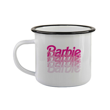 Barbie repeat, Κούπα εμαγιέ με μαύρο χείλος 360ml