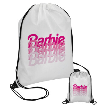 Barbie repeat, Τσάντα πουγκί με μαύρα κορδόνια (1 τεμάχιο)