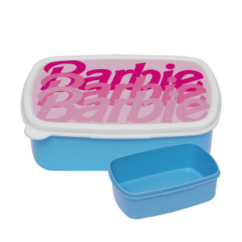 Barbie repeat, ΜΠΛΕ παιδικό δοχείο φαγητού (lunchbox) πλαστικό (BPA-FREE) Lunch Βox M18 x Π13 x Υ6cm