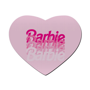 Barbie repeat, Mousepad καρδιά 23x20cm
