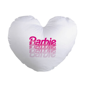 Barbie repeat, Μαξιλάρι καναπέ καρδιά 40x40cm περιέχεται το  γέμισμα