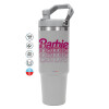 ΓΚΡΙ χρώματος Θερμός Ανοξείδωτο 890ml (30oz) με χερούλι