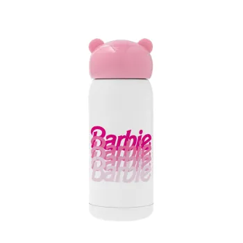 Barbie repeat, Pink stainless steel thermal flask, 320ml