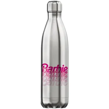 Barbie repeat, Μεταλλικό παγούρι θερμός Inox (Stainless steel), διπλού τοιχώματος, 750ml