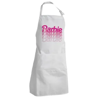 Barbie repeat, Adult Chef Apron (with sliders and 2 pockets)