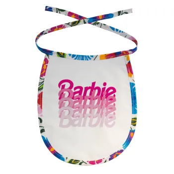 Barbie repeat, Σαλιάρα μωρού αλέκιαστη με κορδόνι Χρωματιστή