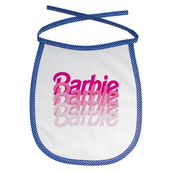 Barbie repeat, Σαλιάρα μωρού αλέκιαστη με κορδόνι Μπλε