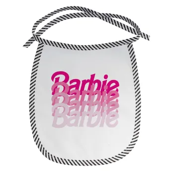 Barbie repeat, Σαλιάρα μωρού αλέκιαστη με κορδόνι Μαύρη