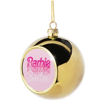 Barbie repeat, Golden Christmas tree ball ornament 8cm