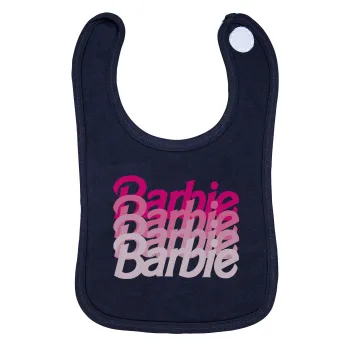 Barbie repeat, Σαλιάρα με Σκρατς 100% Organic Cotton Μπλε (0-18 months)