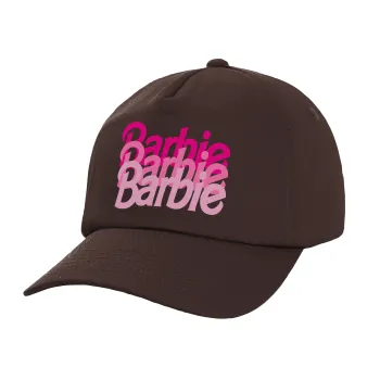 Barbie repeat, Καπέλο Ενηλίκων Baseball, 100% Βαμβακερό, Chocolate, Καφέ (ΒΑΜΒΑΚΕΡΟ, ΕΝΗΛΙΚΩΝ, UNISEX, ONE SIZE)
