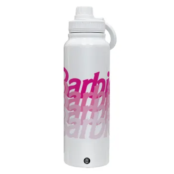 Barbie repeat, Θερμός 1L Ανοξείδωτο με Βάση Κινητού & Διπλά Τοιχώματα