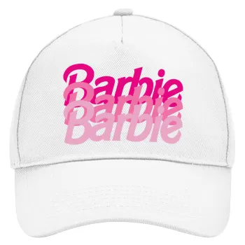 Barbie repeat, Καπέλο Ενηλίκων Baseball, Drill, Λευκό (100% ΒΑΜΒΑΚΕΡΟ, ΕΝΗΛΙΚΩΝ, UNISEX, ONE SIZE)