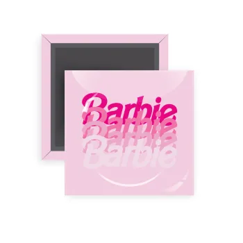 Barbie repeat, Μαγνητάκι ψυγείου τετράγωνο διάστασης 5x5cm