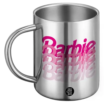Barbie repeat, Ανοξείδωτη Μεταλλική Κούπα 450ml - Διπλού Τοιχώματος