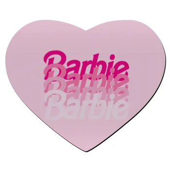 Barbie repeat, Mousepad καρδιά 23x20cm
